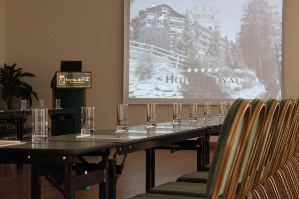 Corporate event, seminar at Hotel Royal Crans Montana