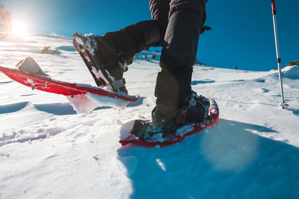 Snowshoeing activity at Hotel Royal Crans Montana